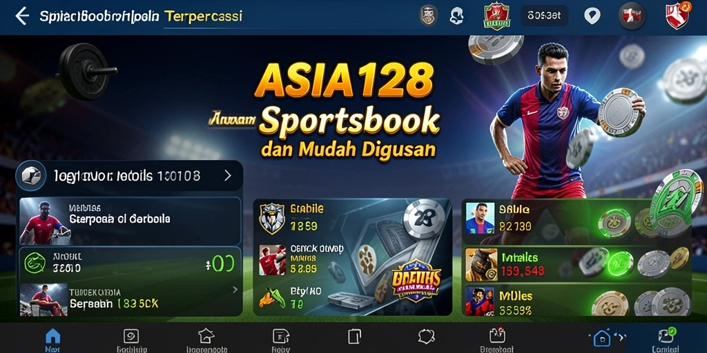 Tampilan antarmuka gameplay yang menarik dari ASIA128.