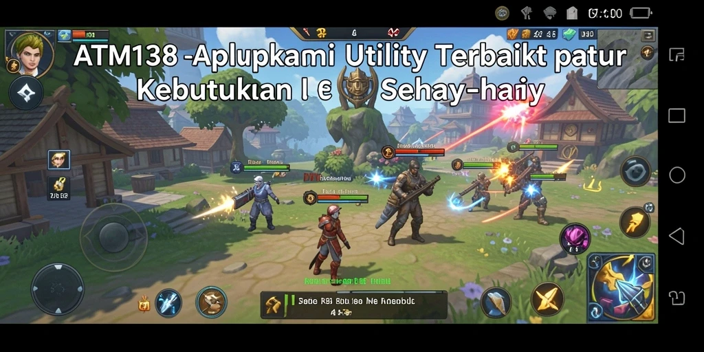Tampilan antarmuka aplikasi ATM138 yang ramah pengguna.