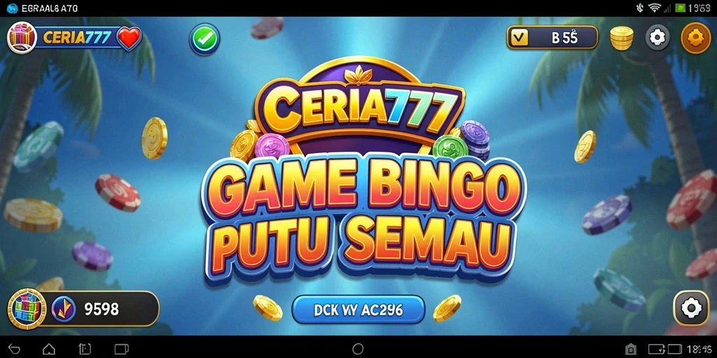 Screenshot gameplay CERIA777 menunjukkan keseruan saat bermain Bingo.