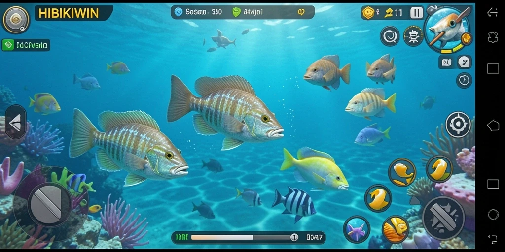 Screenshot gameplay HIBIKIWIN yang seru dan menantang.