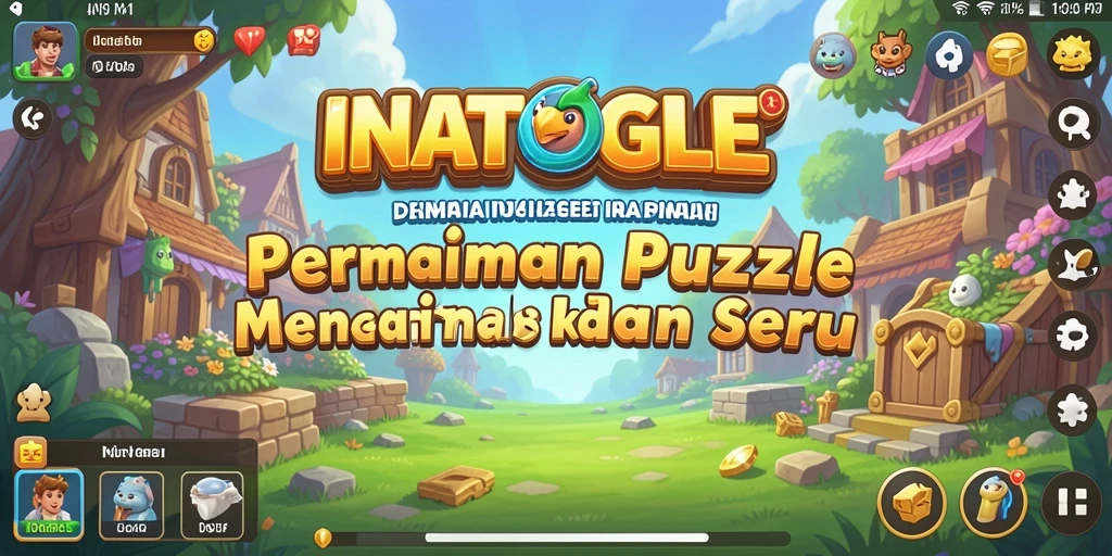 Screenshot INATOGEL menampilkan gameplay Puzzle yang seru dan menantang.