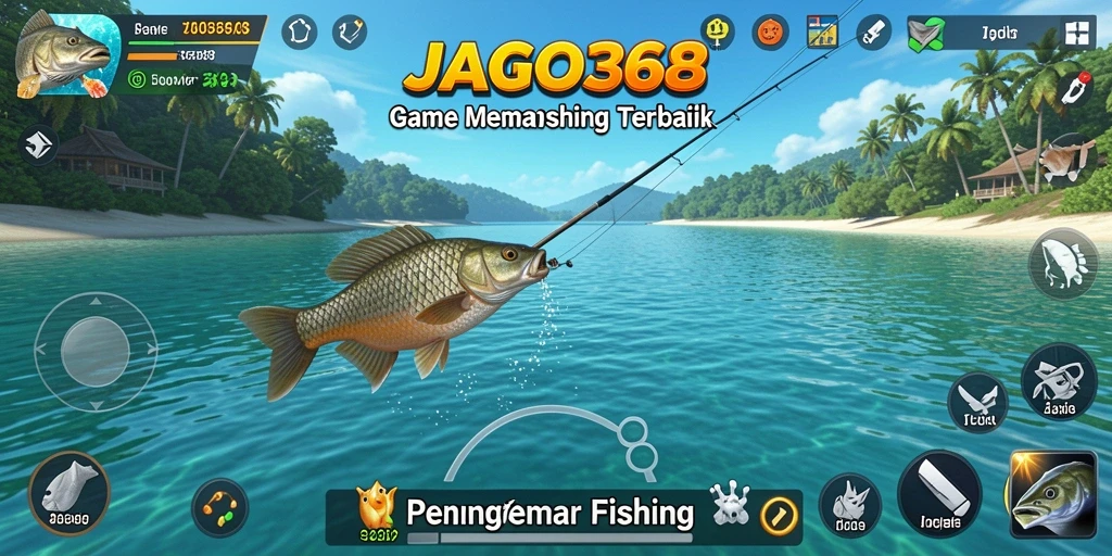Tampilan gameplay JAGO368 yang seru saat menangkap ikan.