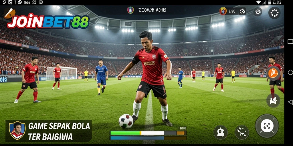 Screenshot gameplay <strong>JOINBET88</strong> yang menunjukkan aksi seru di lapangan.