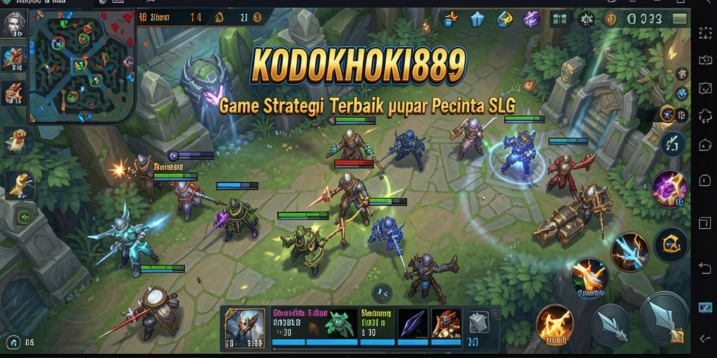 Tangkapan layar dari gameplay KODOKHOKI889 yang menampilkan strategi pertempuran.