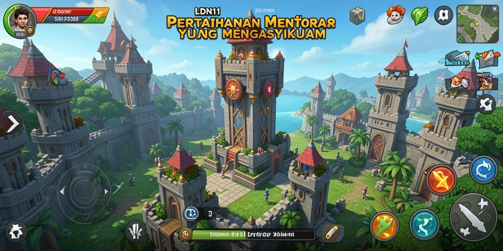 Tampilan gameplay LDN11 yang seru dan strategis dalam melawan musuh.