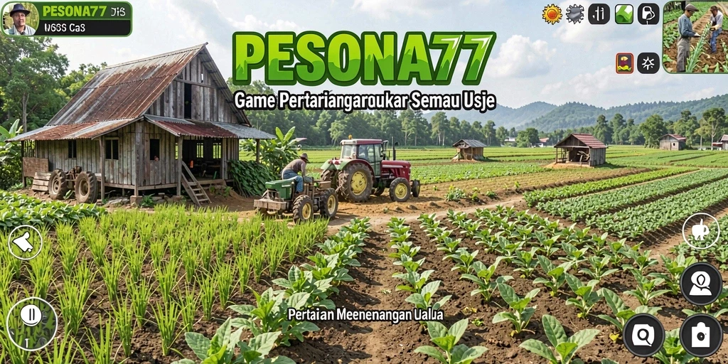 Tampilan menarik dari gameplay <strong>PESONA77</strong> saat bertani dan memanen hasil.