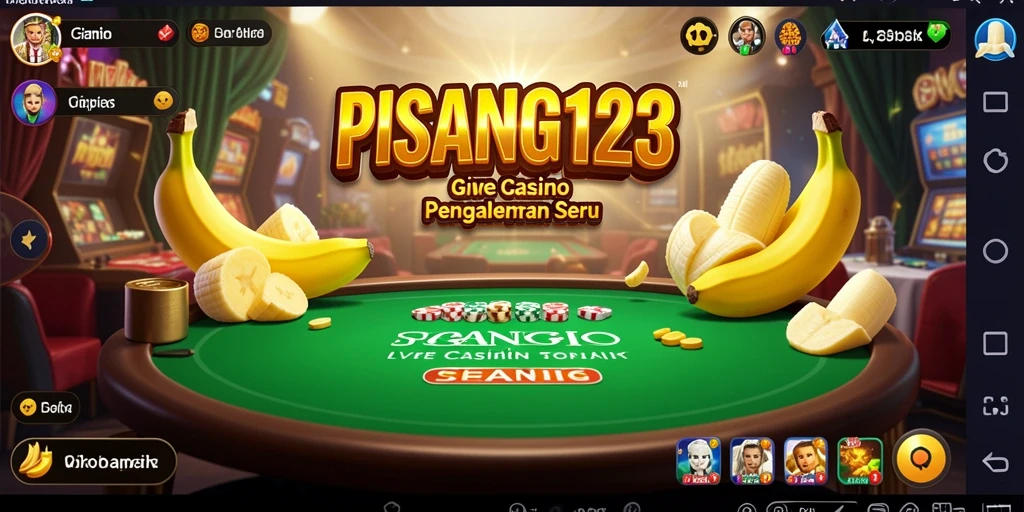Screenshot PISANG123 menunjukkan dealer Profesional dalam aksi permainan Live Casino.