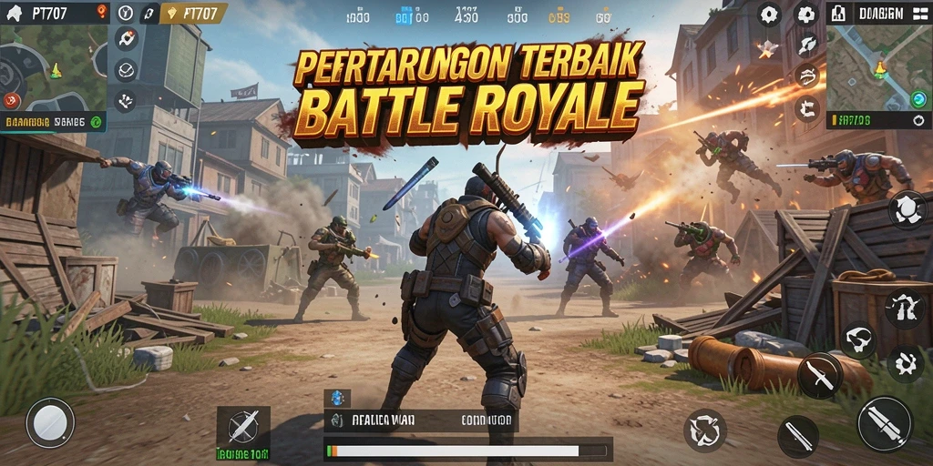 Gameplay seru PT707 dengan aksi Battle Royale yang menegangkan.