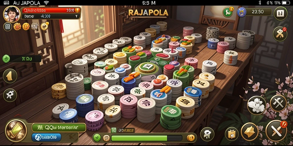 Gameplay seru QiuQiu di RAJAPOLA dengan teman-teman.