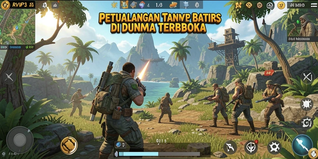 Tangkapan layar gameplay dunia terbuka yang menakjubkan di RVIP3.