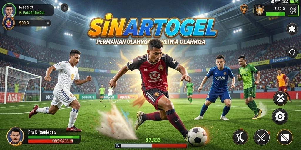 Screenshot utama SINARTOGEL menunjukkan aksi seru dalam permainan olahraga.