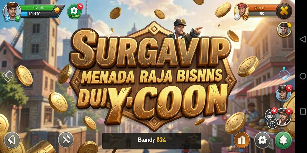 Tampilan gameplay SURGAVIP yang menarik dan penuh strategi Tycoon.