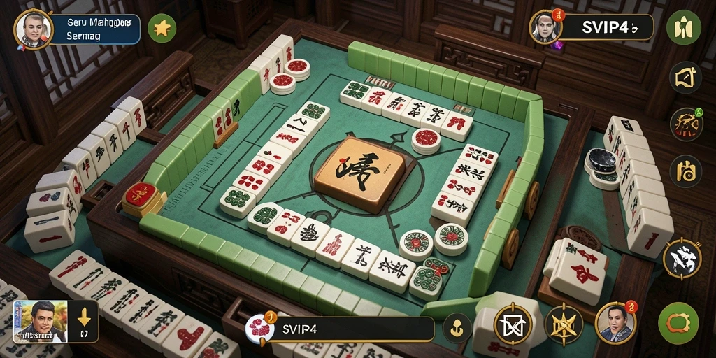 Screenshot gameplay SVIP4 dengan tampilan menarik dan tantangan Mahjong.