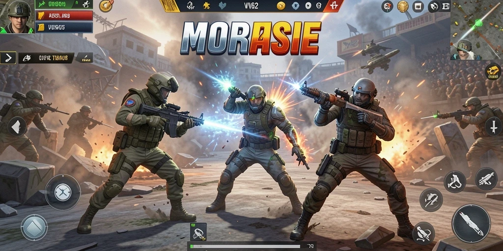 Screenshot VV62 menunjukkan gameplay Fighting yang mendebarkan dan aksi pertarungan yang intens.