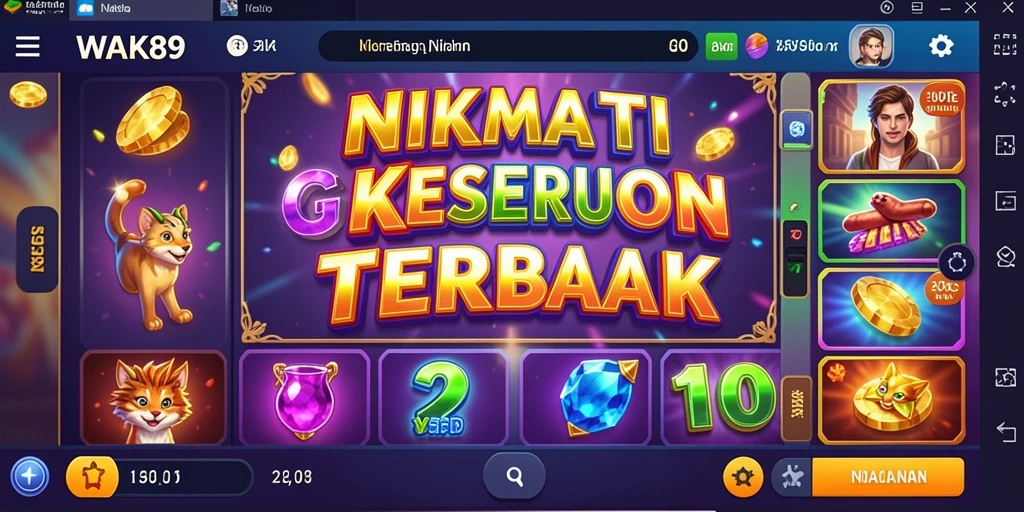 Tampilan screenshot utama WAK89 dengan gameplay slot yang menarik.